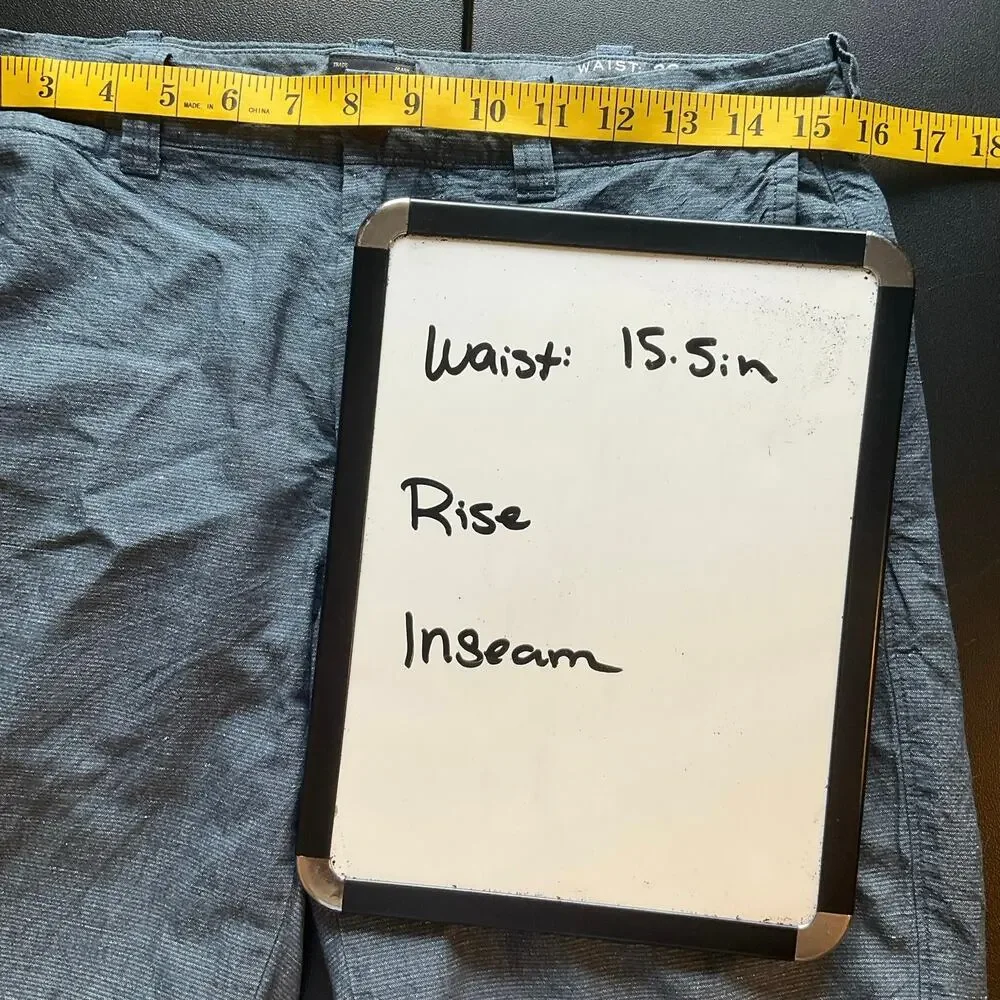 J.Crew Stanton Baird McNutt Irish Linen Blend Shorts Mens 30 Blue 9”